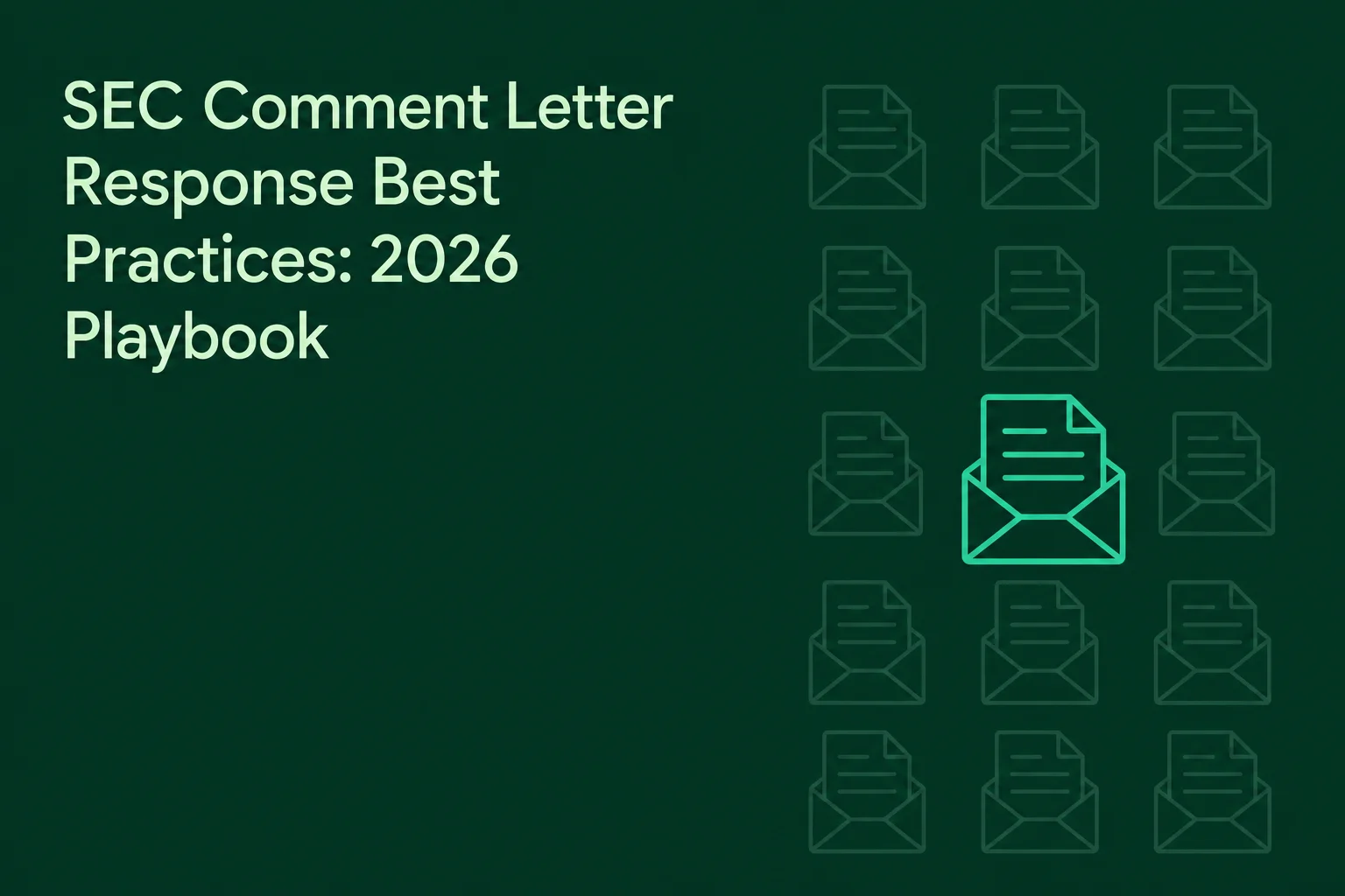 SEC Comment Letter Response Best Practices: 2026 Playbook