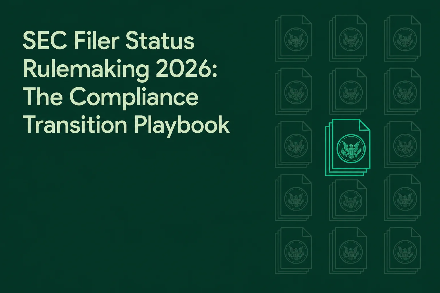 SEC Filer Status Rulemaking 2026: The Compliance Transition Playbook