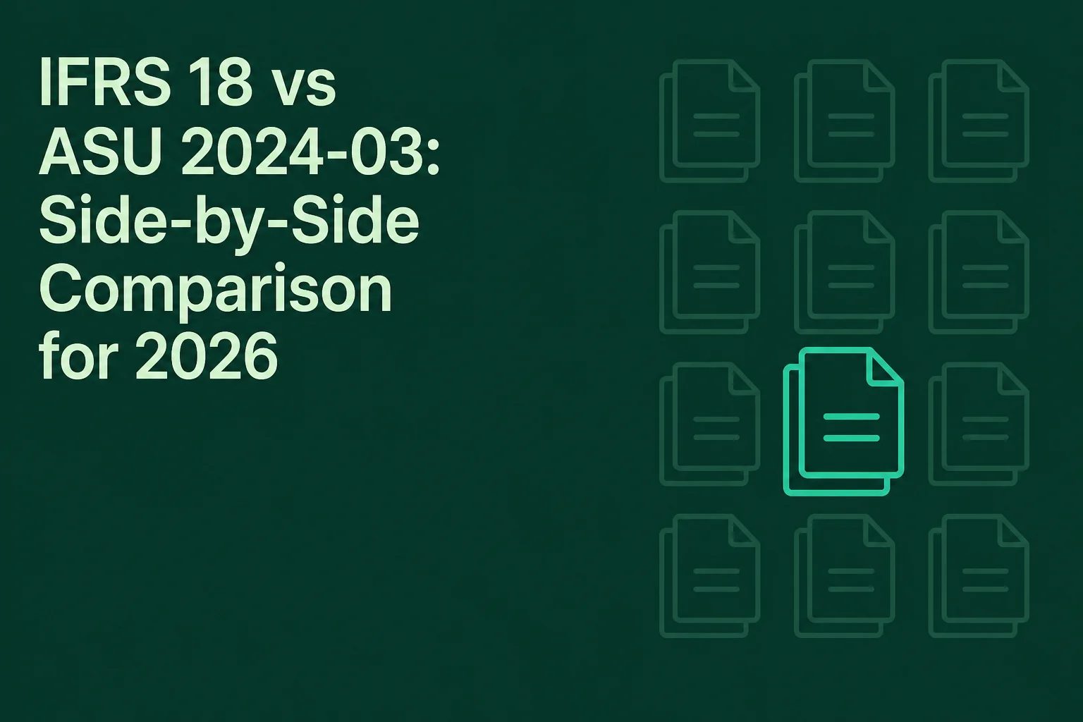 IFRS 18 vs ASU 2024-03: Side-by-Side Comparison for 2026