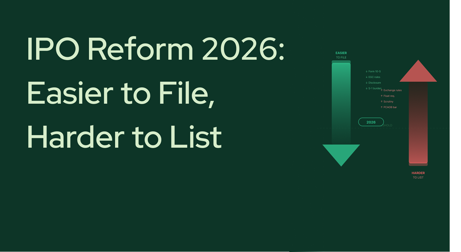 IPO Reform 2026: Easier to File, Harder to List