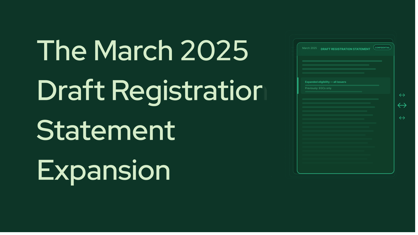 The March 2025 Draft Registration Statement Expansion
