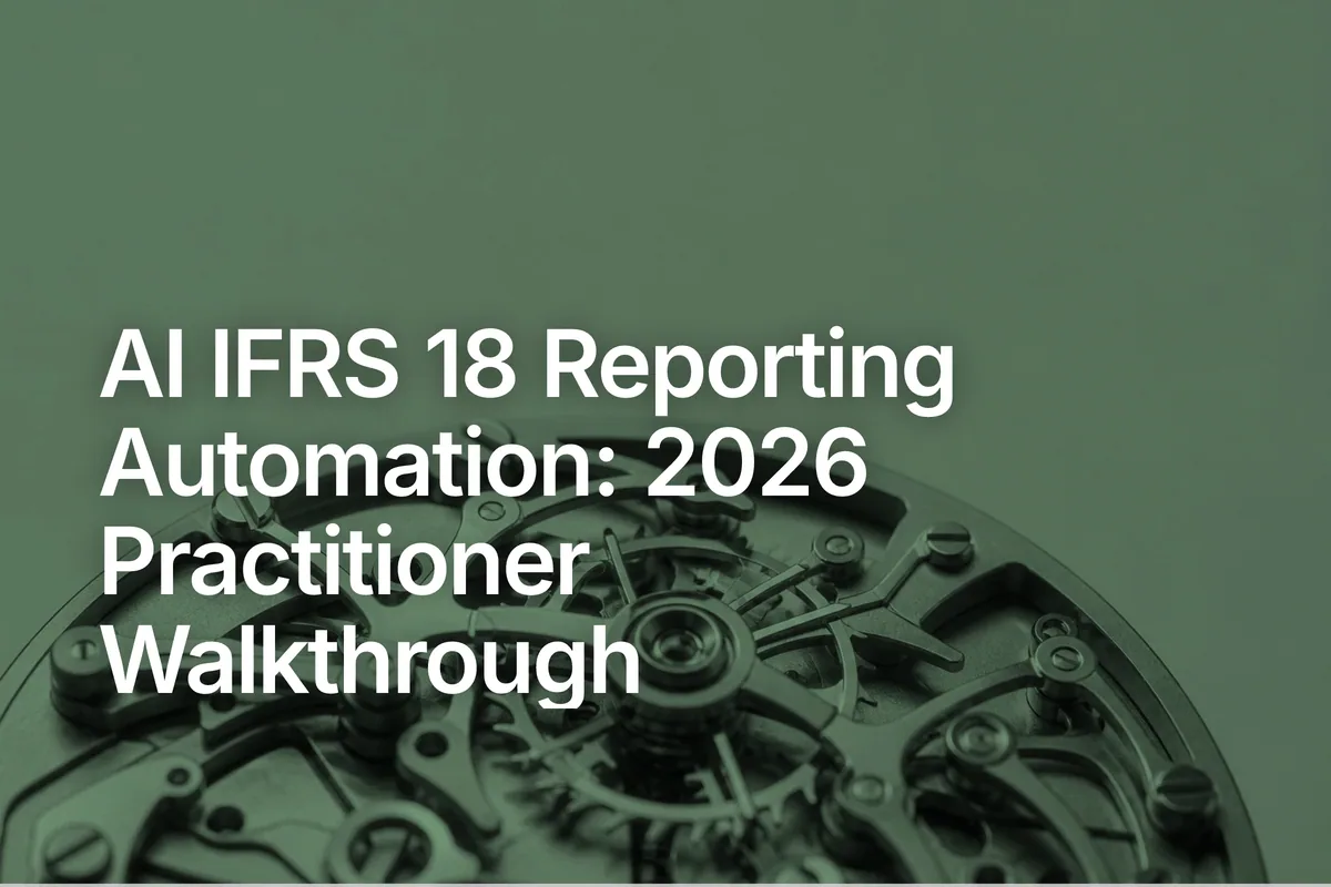 AI IFRS 18 Reporting Automation: 2026 Practitioner Walkthrough
