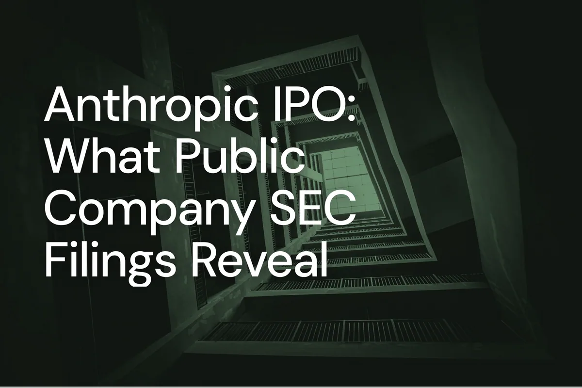 Anthropic IPO: What Public Company SEC Filings Reveal