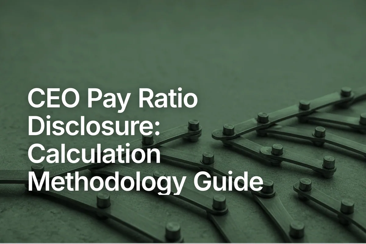 CEO Pay Ratio Disclosure: Calculation Methodology Guide