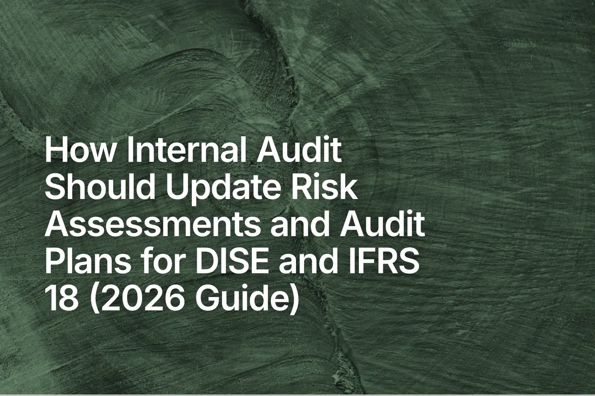 How Internal Audit Should Update Risk Assessments and Audit Plans for DISE and IFRS 18 (2026 Guide)