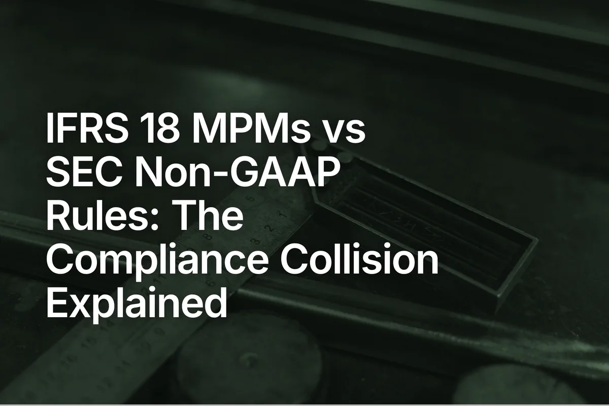 IFRS 18 MPMs vs SEC Non-GAAP Rules: The Compliance Collision Explained