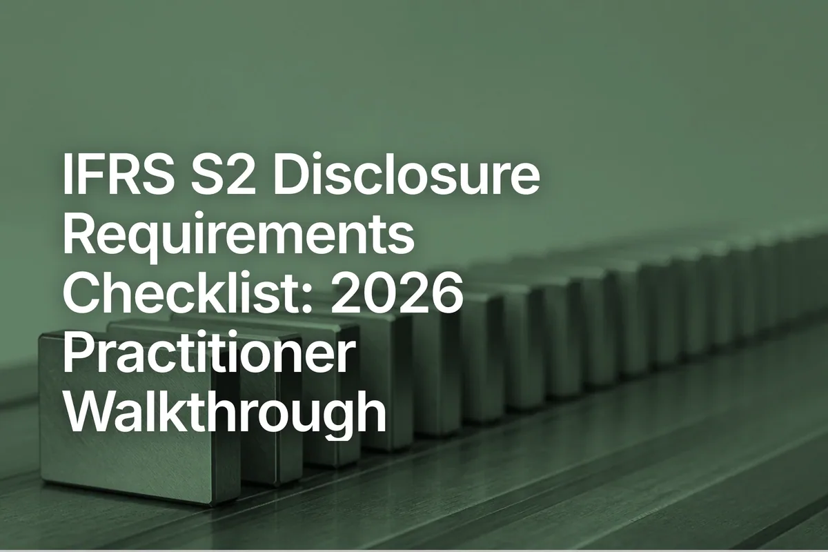 IFRS S2 Disclosure Requirements Checklist: 2026 Practitioner Walkthrough