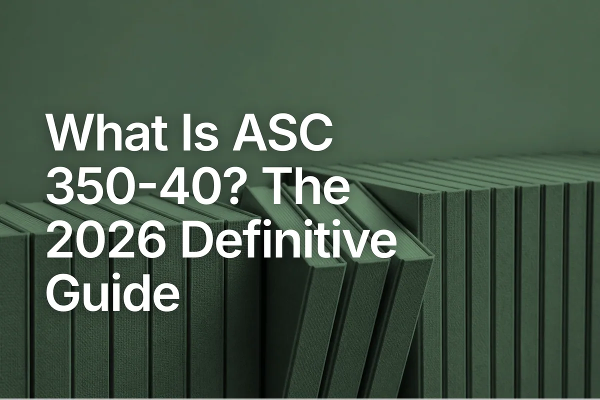 What Is ASC 350-40? The 2026 Definitive Guide