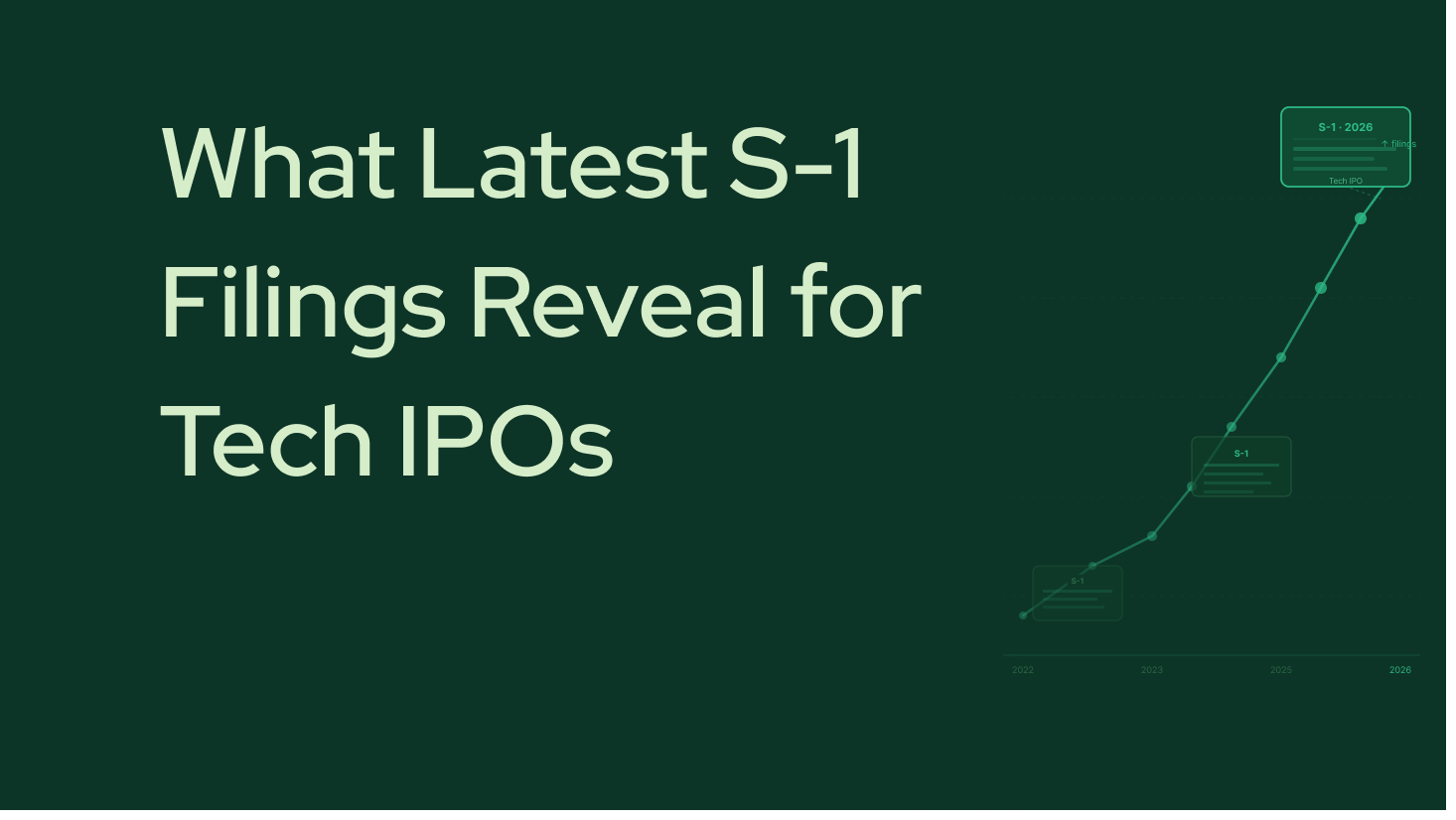 What Latest S-1 Filings Reveal for Tech IPOs