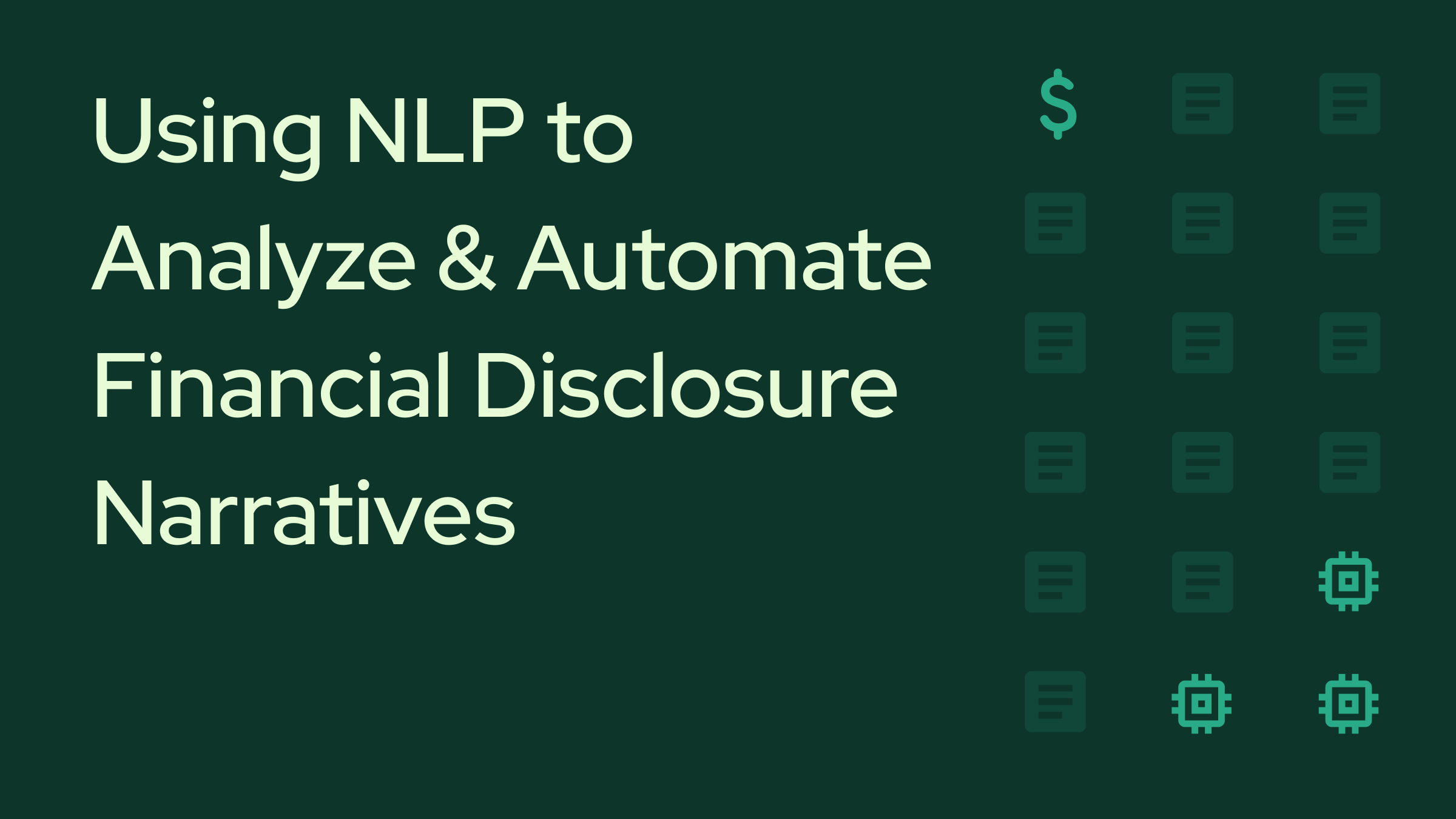 The Future of Footnotes: Using NLP to Analyze and Automate Financial Disclosure Narratives