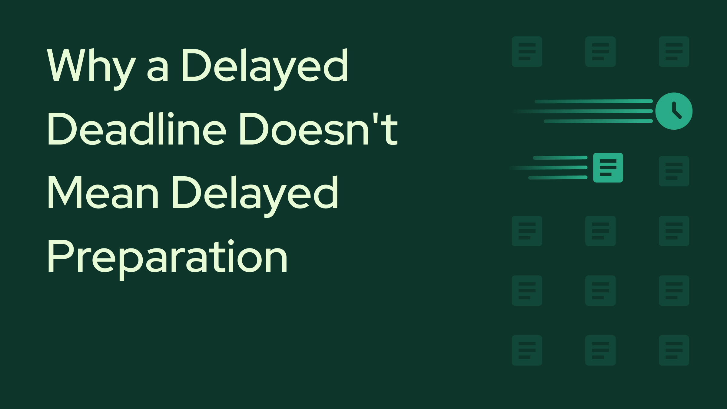 Market Structure Modernization: Why a Delayed Deadline Doesn't Mean Delayed Preparation