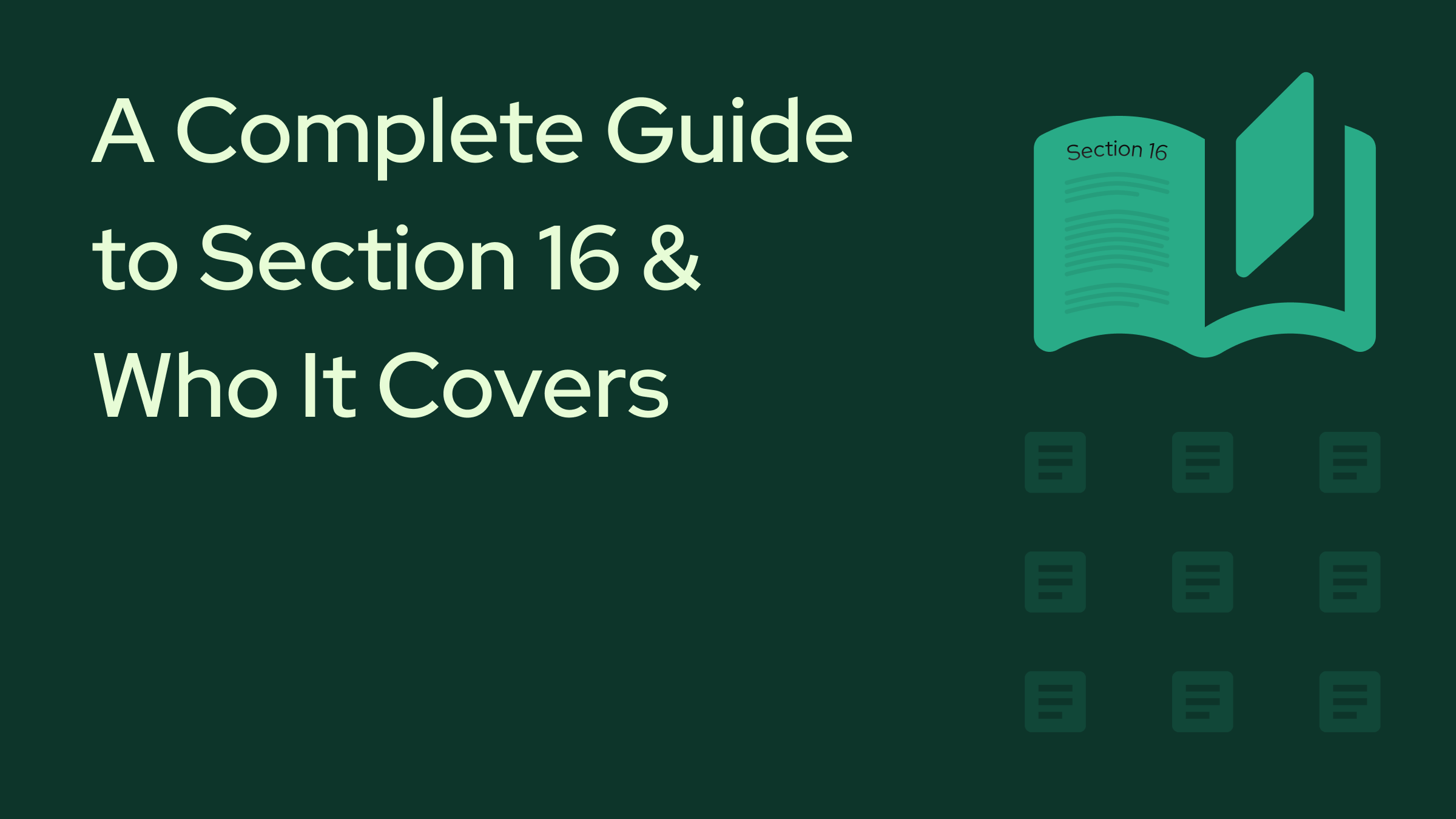 The Insiders' Rulebook : A Complete Guide to Section 16 and Who It Covers