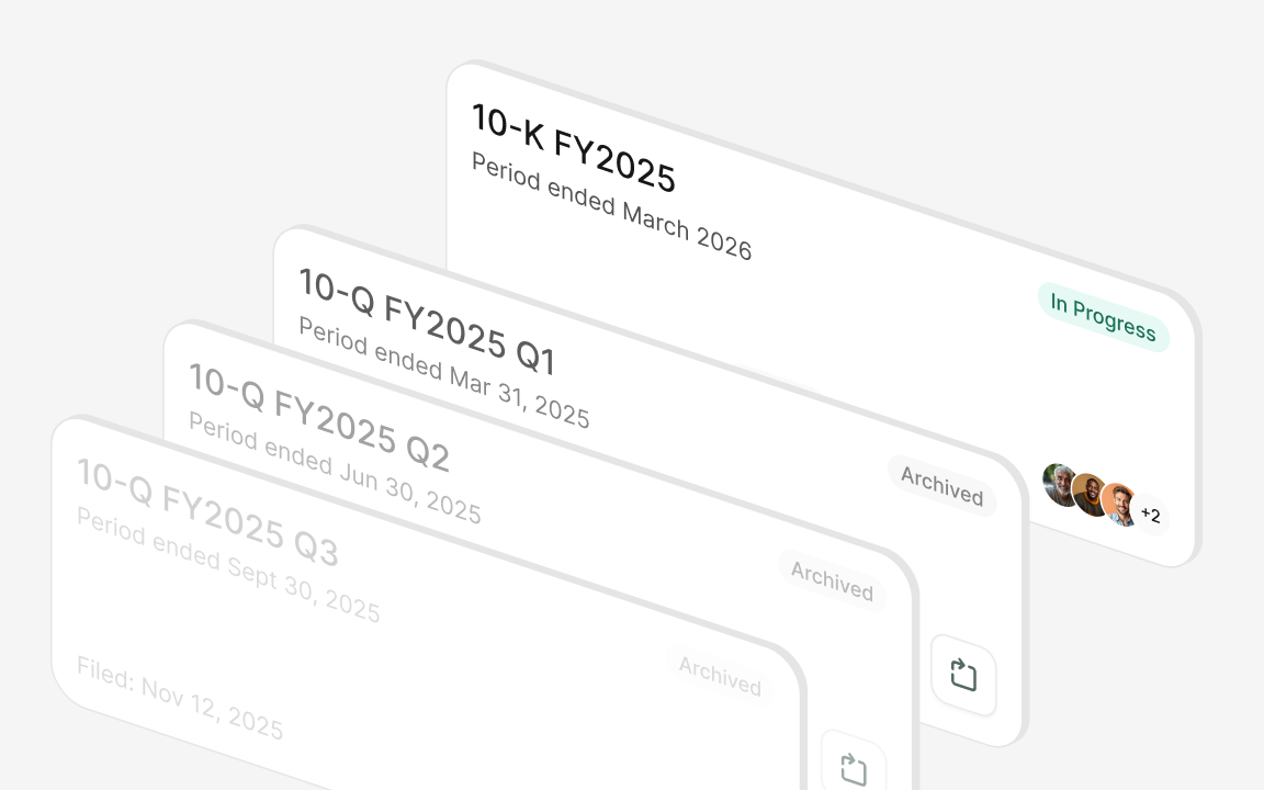 Filing interface